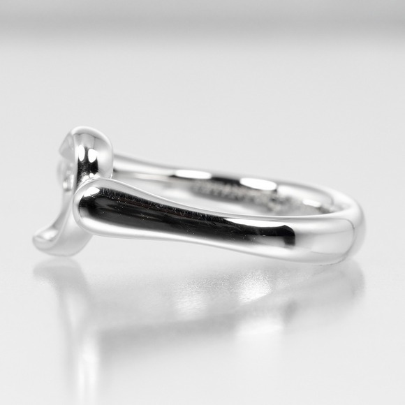 TIFFANY Silver Diamond Heart Ring - Picture 8 of 10